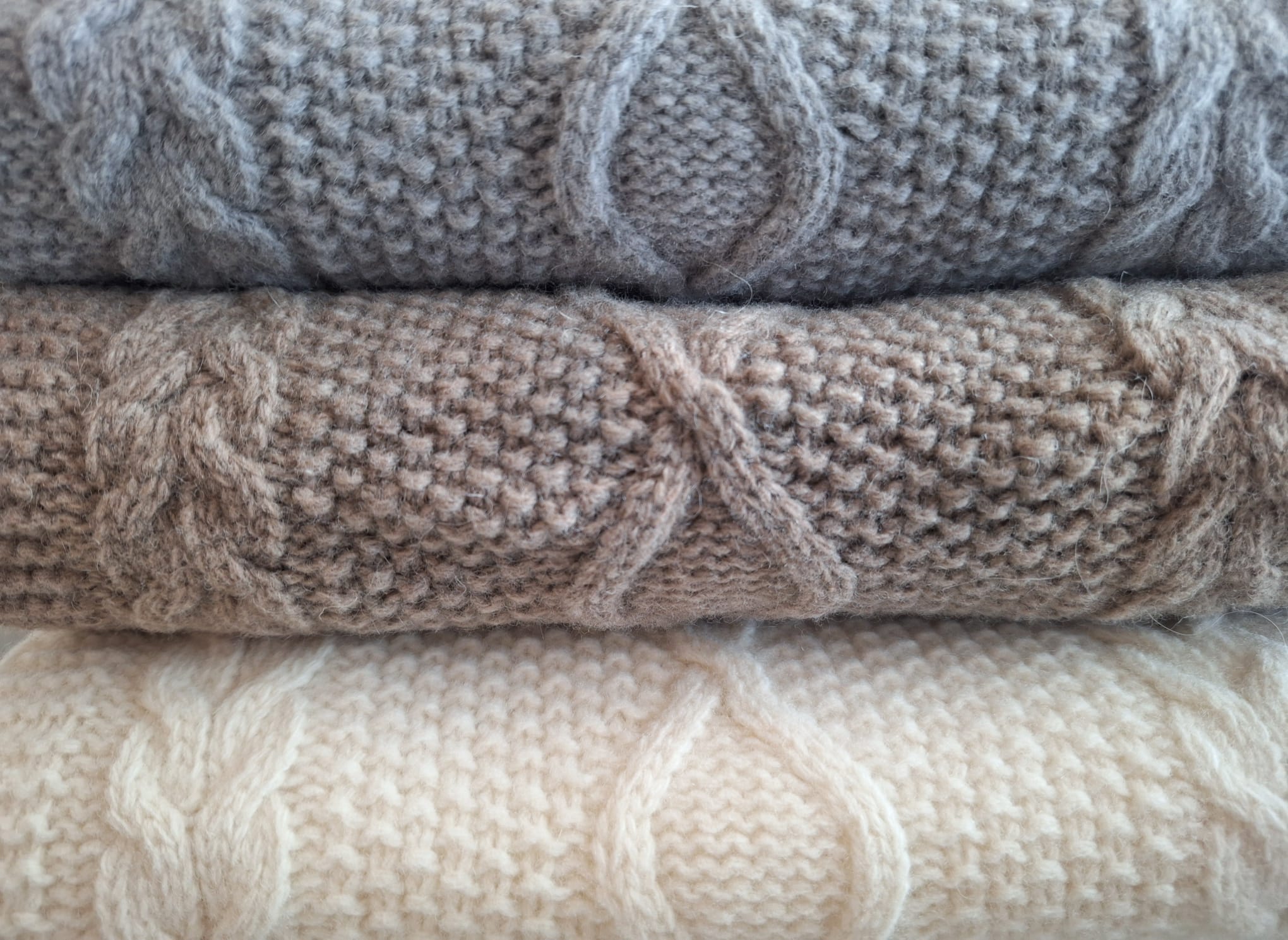 Diamond Knit - Merino Wool blanket