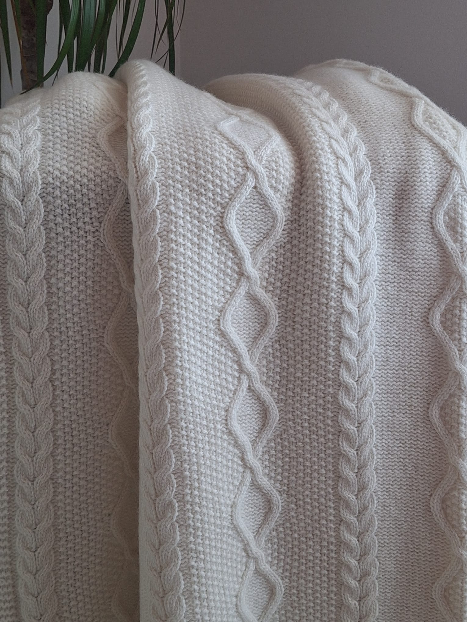 Diamond Blanket - Ecru