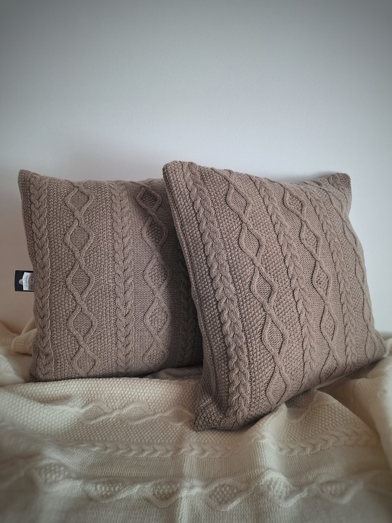 Diamond Pillow - Brown