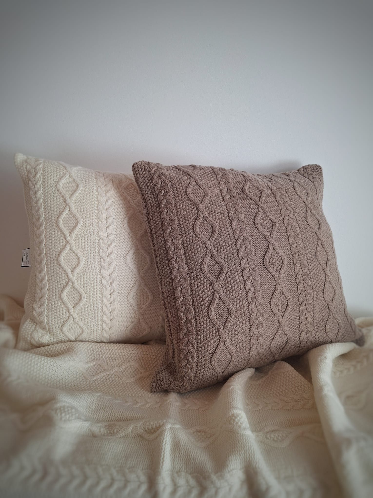 Diamond Pillow - Brown